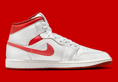 Nike Air Jordan 1 Mid SE Shoes 'Dune Red' FJ3458-160 Men's