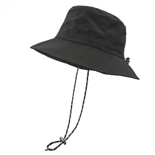 Waterproof Bucket Rain Hat with Chin Strap Quick Dry Packable Boonie Sun Hat ...