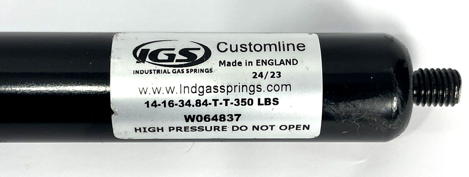 IGS Customline 350 lbs Gas Spring/ Shock 16" Stroke 141634.84TT