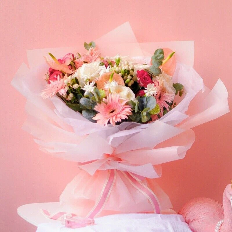 20 Sheet Florist Flower Wrapping Paper Aurora Matte Bouquet Film Waterproof - Image 4 of 4