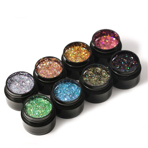 5ML Shiny Diamond Gel Nail Polish Glitter Sequins SoakOff UV LED Light Nail Art✔ - Picture 8 of 20