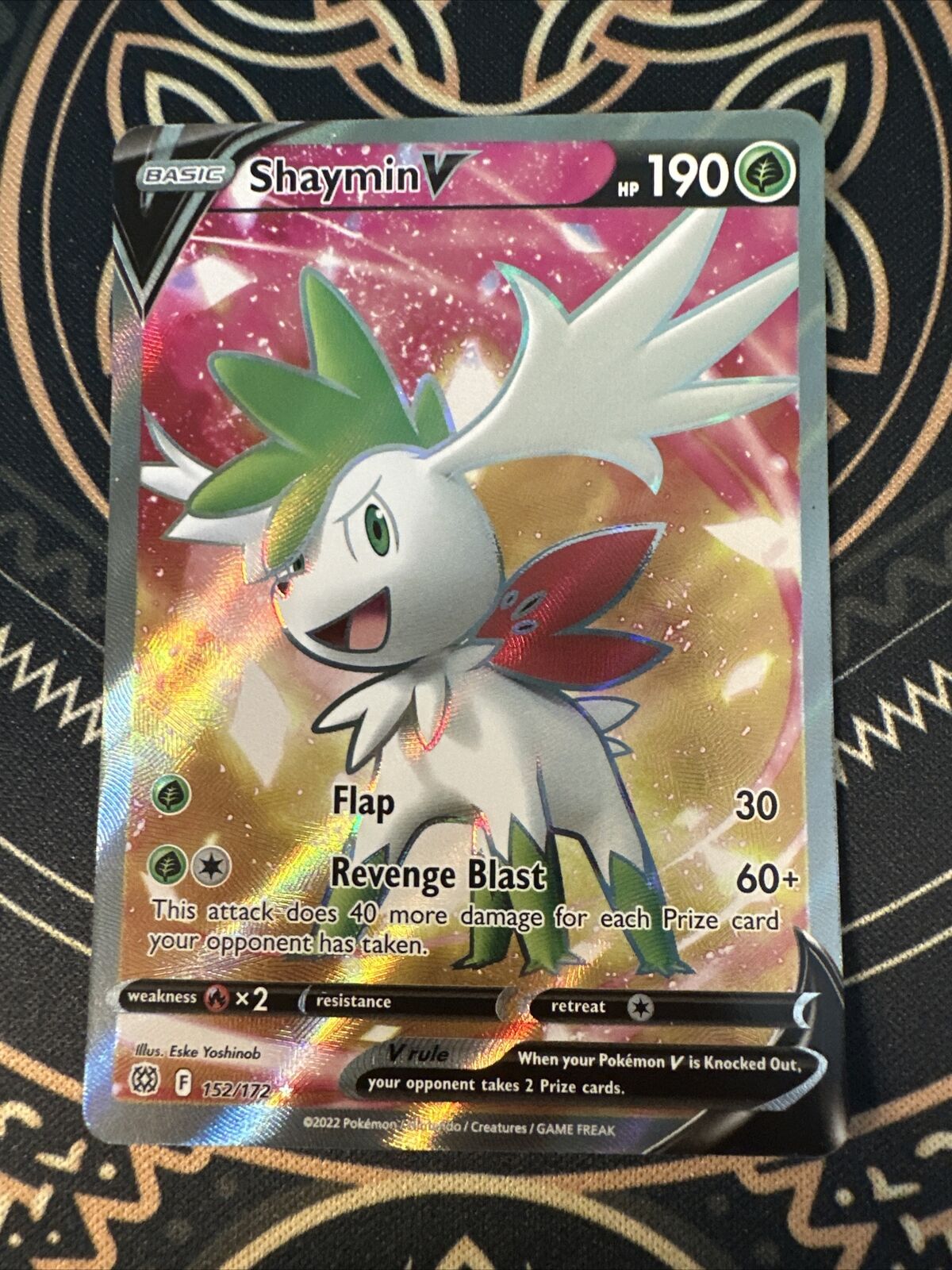 Pokémon TCG Shaymin V Full Art Brilliant Stars 152/172 NM+ Non Played