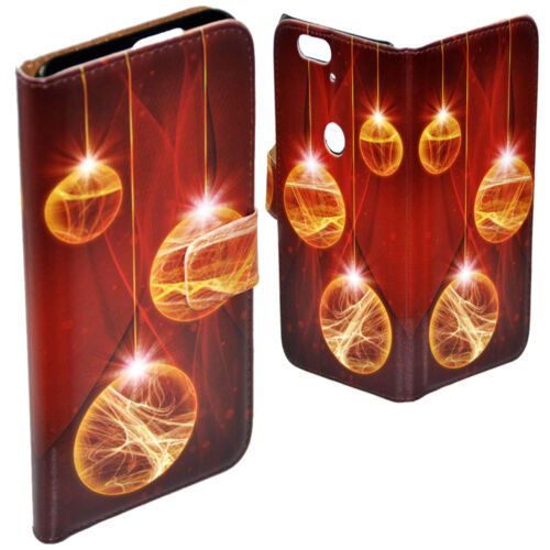 For Samsung Galaxy Series Christmas Balls Print Wallet Mobile Phone Case Cover 3 - Picture 10 of 13