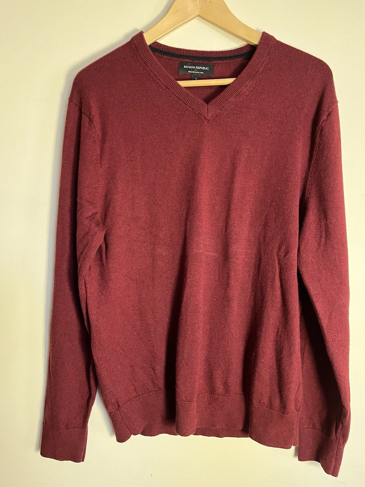 VETEMENTS Maglione pullover Banana Republic uomo grande seta misto cashmere maglione lusso