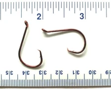 100 GT 2X Red Offset Circle Fish Fishing Hooks size 1 - 100 hooks 7384