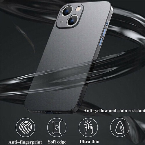 Coque rigide mate ultra fine antichoc pour iPhone 16 Pro Max 15 14 13 12 11 Cover - Photo 9 sur 19
