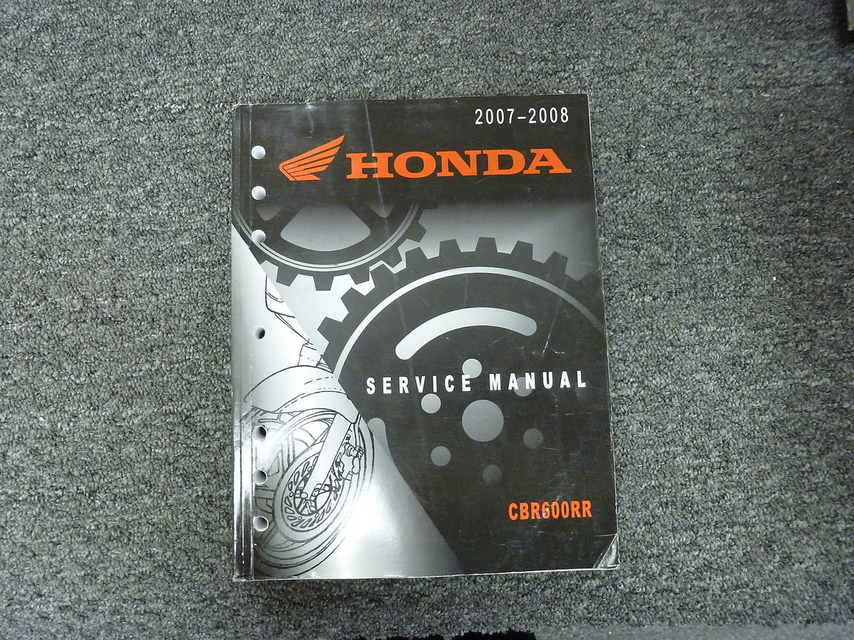 2007 2008 Honda CBR600RR Motorcycle Sports Bike Shop Service