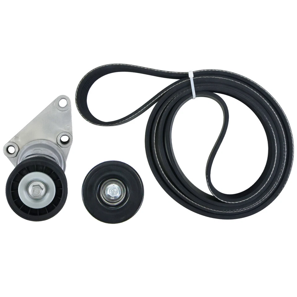 Kit de polea loca tensor de correa serpentina de transmisión para Chrysler Dodge 90K-39282D Foto 3 de 4