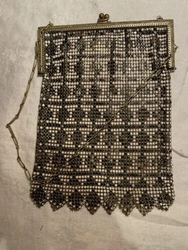 Whiting and Davis Black 1920s Decade Vintage Bags, Handbags & Cases