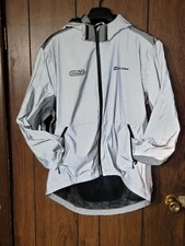 Oszone XXL Reflective Cycling Jacket Waterproof Windproof Night Vision Safety