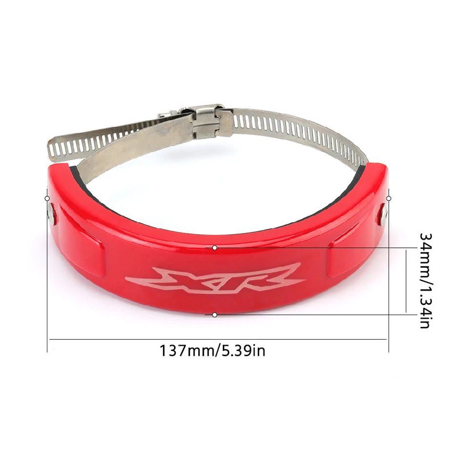 Exhaust Tail Pipe Clamp Anti-scald Guard For HONDA XR 400 Motard 230 250R 400R — 第 2/4 张图片