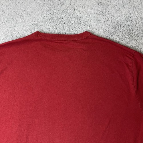 Camisa American Eagle Para Hombre XXL Manga Larga Conocida Alrededor del Mundo ROJO GRANATE - Imagen 13 de 16