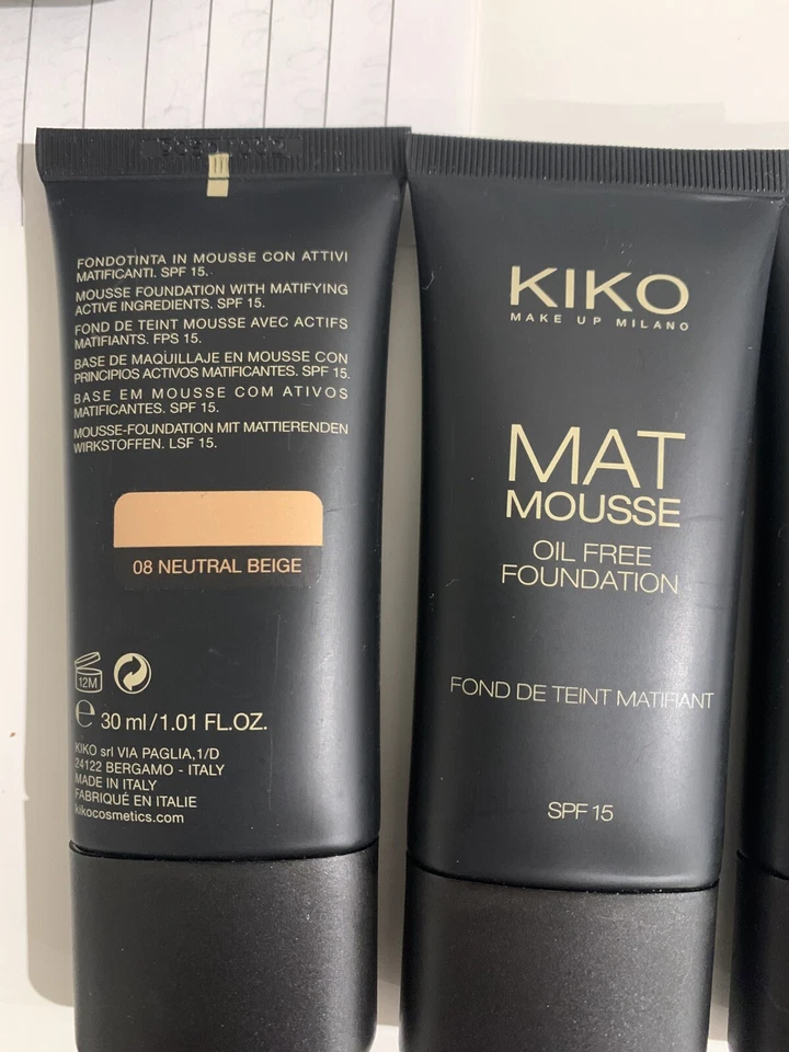 Новый KIKO Milano 08 нейтральный бежевый коврик мусс основа 30 мл лот X 4 S/O в магазине - Изображение 2 из 4