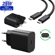 Samsung 25W Super Fast Charging Charger Adapter USB-C Galaxy A53 A73 A54 S23 5G