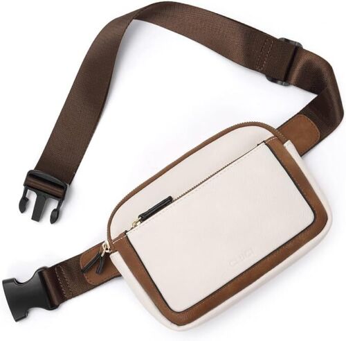 Belt Bag for Women, Mini Everywhere Crossbody Waist Bag Adjustable Strap, Vegan