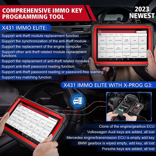 2025 Launch X431 IMMO ELITE PLUS PAD 7 Car Scanner Key Programming Diagnostic - Picture 4 of 13