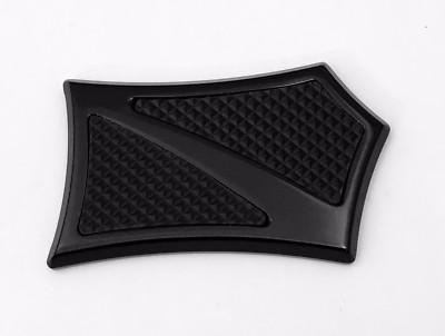 CHROME-E-O BRAKE PEDAL, ALL BLACK with Rubber Inserts HARLEY TOURING BAGGER