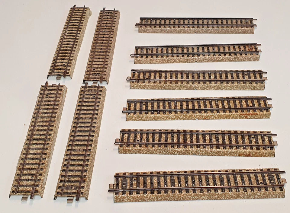 10x Märklin M-Gleise Gerade 5106 B-Ware mit Gebrauchsspuren