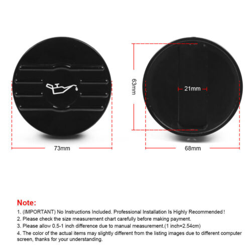 1 Set Engine Oil Cap/Bottle Cap/Tank Protect Cap Cover For VW CC Audi Seat Skoda - Picture 3 of 9