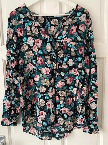 Primark Damen Blumen Bluse Shirt Größe 12
