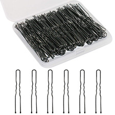 U Shaped Hair Pins, Sevensun 100PCS Ladies Hair Bun Hairpin, with Storage Box, 