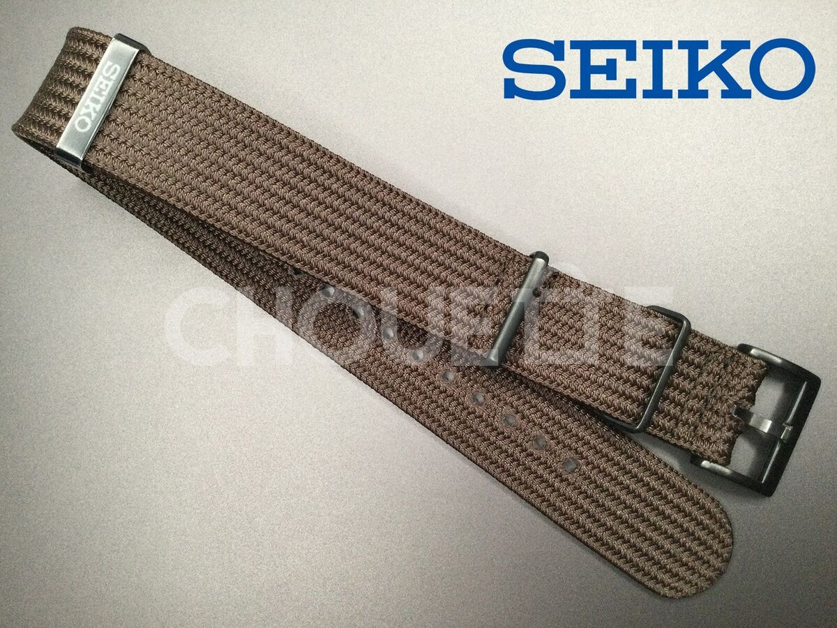 L0N3017M0 Seiko Prospex 20mm Polyester Band Brown For L0N3017M0 Seiko Prospex 20mm Polyester Band Brown For