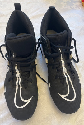 Nike Alpha Menace Fast Flex Football Cleats Size 10.5 wideBlack White