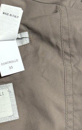 BRUNELLO CUCINELLI Bonded Matte Nylon Quilted Snap Shirt Jacket Navy XL $2295+ - Picture 22 of 23