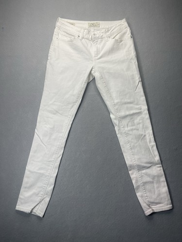 Lucky Brand Sasha Super Skinny Women's 8/29 White Stretch Denim Jeans Distressed