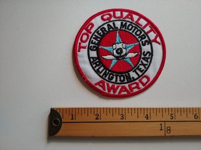 ( 80s ARLINGTON TEXAS AWARD GENERAL MOTORS GM CAR AUTOMOBILE PATCH CREST )