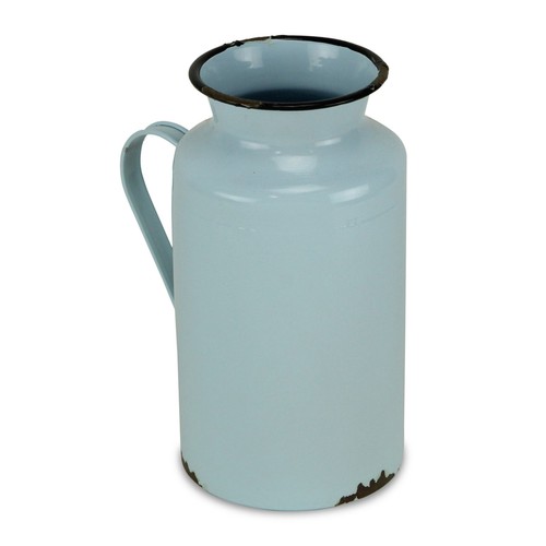 10" Blue and Black Metal Jug Vase - 第 5/9 張圖片