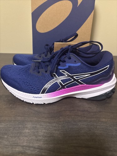 ASICS Womens GT-1000 11 Running Shoes Lapis Lazuli Blue/Soft Sky Size 6 - Picture 2 of 6
