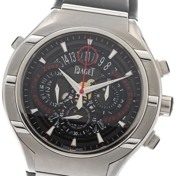 Piaget Polo 45 G0A35001 45mm SS Black Dial Automatic Date Watch #C1801 image 6
