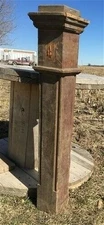 Newel Post Porch Column, Wood Architectural Salvage Repurpose Railing Vintage m