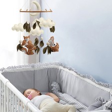 Woodland Forest Animal Baby Mobile Squirrel Owl Deer Crib Nursery Decor