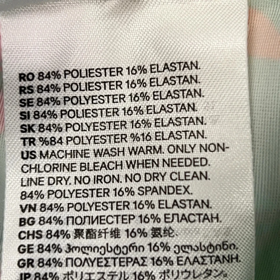 H&M, maillot de bain, taille : 110/116, vert/multicolore, élasthanne/polyeste... - Photo 4/4