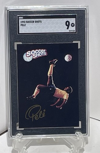 1993 Pele Soccer Shots Rare Promo Card SGC 9 - SEE PICS - Small Crack On Back
