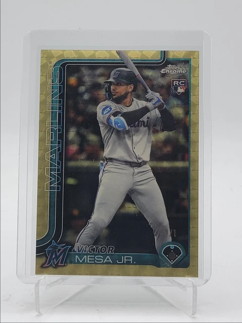 Victor Mesa Jr. 2025 Topps Chrome Update Rookie Superfractor RC 1/1 Q6132