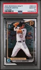 KONNOR GRIFFIN - 2024 BOWMAN CHROME DRAFT #BDC22 1ST PROSPECT PSA 10 GEM MINT 💎