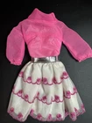 Mattel Vintage 1969 Mod Barbie Dress Happy Go Pink #1868 Preowned Outfit Cute!