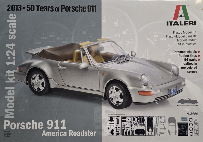 Italeri 1/24 Porsche 911 American Roadster (2013 - 50 years of Porsche 911)