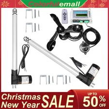 12V Dual Axis Solar Tracking Tracker &2x18" 6000N Linear Actuator Anemometer Kit