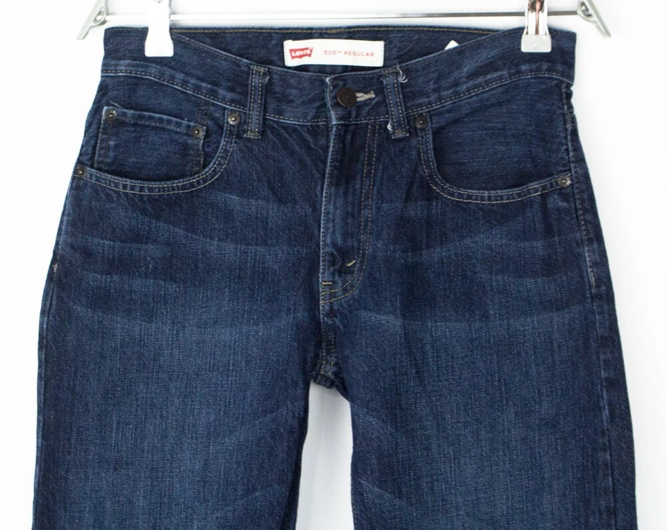 Levi's Strauss & Co Hombre 505 Estándar Elástico Ajustado Vaqueros Talla W28 L28 - Imagen 3 de 4