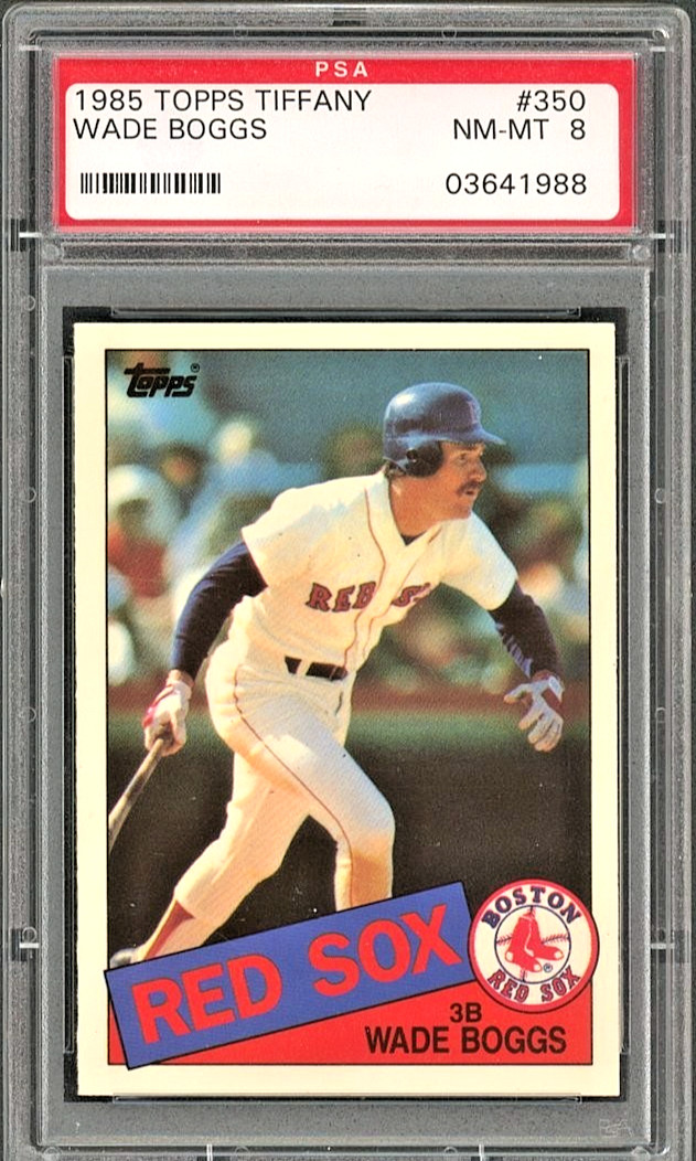 1985 Topps Tiffany - Wade Boggs #350 PSA 8