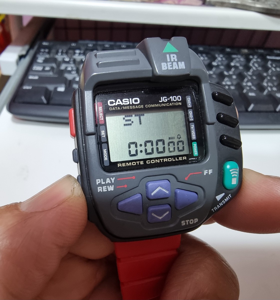 その他 CASIO CYBER CROSS JG-100 CASIO JG-100 Cyber Cross Remote Japanese Digital Game Watch Rare