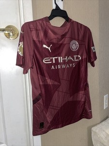 Maillot Manchester City De Bruyne #17 2018/19 Extérieur Taille L - Noir, Excellent état Occasion