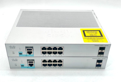 LOT OF 2 CISCO CATALYST 2960-L SERIES WS-C2960-L 8TS-LL 8-PORT SWITCHES