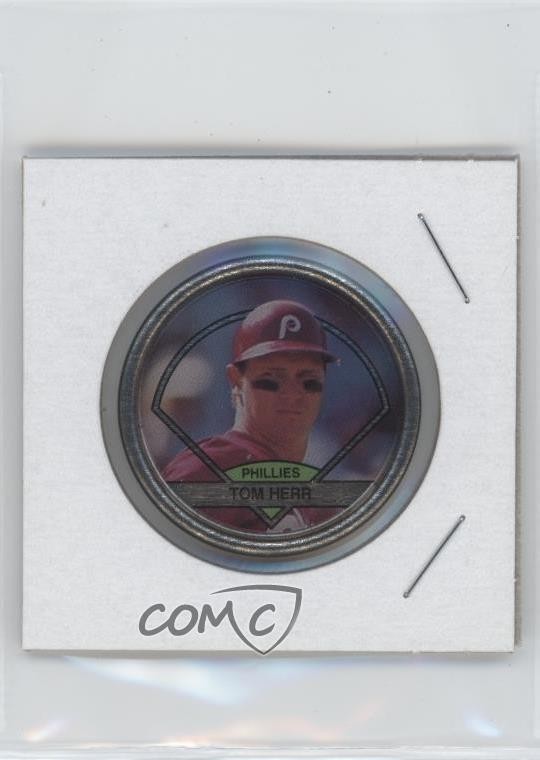 1990 Topps Coins Tom Herr #49 0vl5