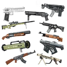 Military Series Building Blocks Assault Rifle Pistol Sniper Rifle Model Bricks