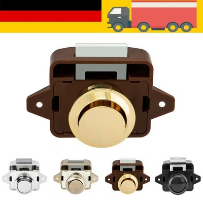 Push Lock Möbelschloss Druckschloss Schloss Möbelgriff Camping Caravan Boot